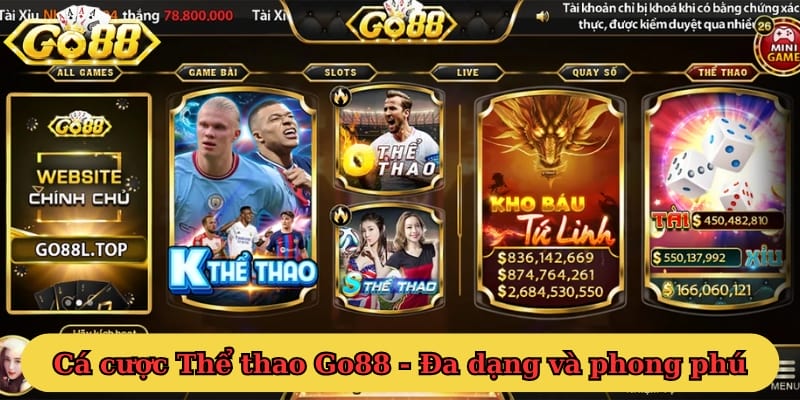 Cá cược Thể thao Go88 - Đa dạng và phong phú