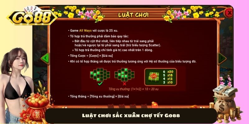 Luật chơi sắc xuân chợ tết Go88